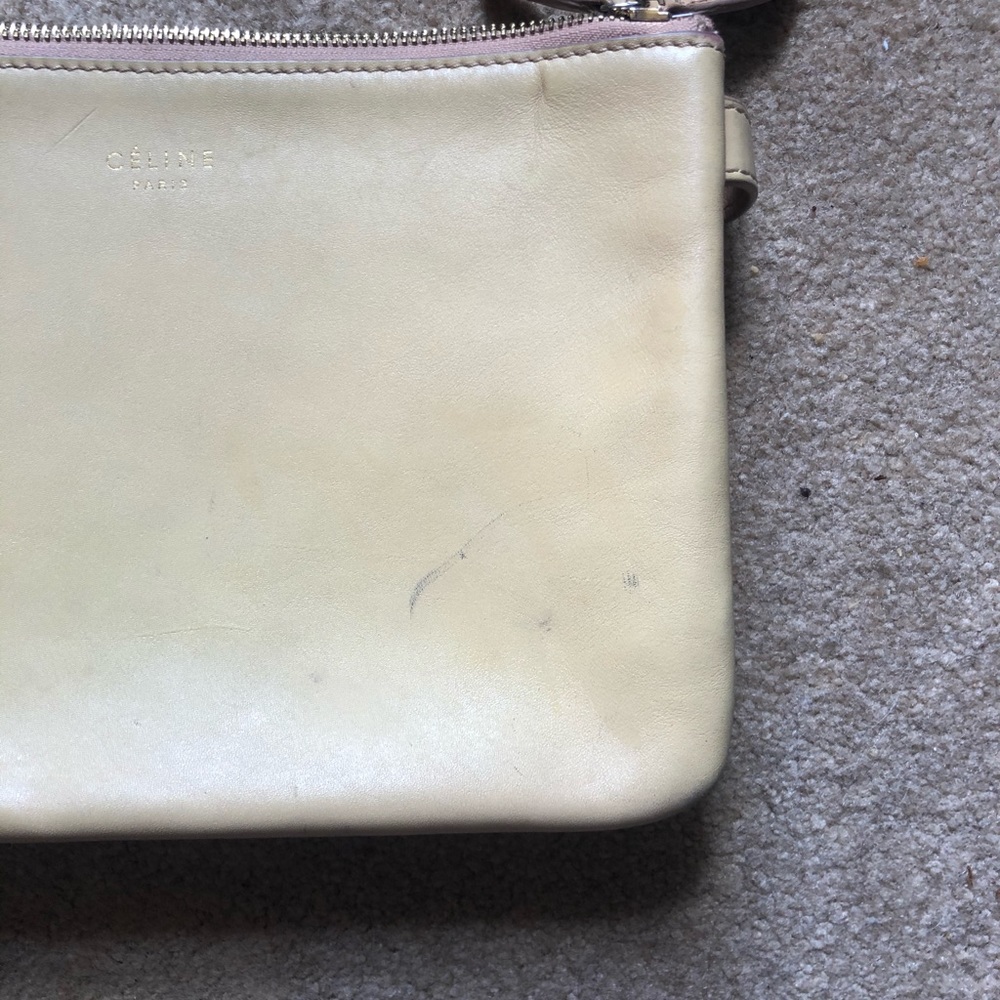 Celine Trio Bag Beige